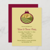 Invitations à la Fête du Vin et du Fromage (Devant / Derrière)