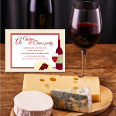 Invitations à la fête du vin et du fromage