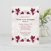 Invitations à la fête du vin et du fromage (Debout devant)