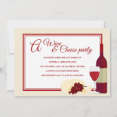 Invitations à la fête du vin et du fromage (Devant)