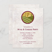 Invitations à la fête du vin et du fromage (Devant / Derrière)