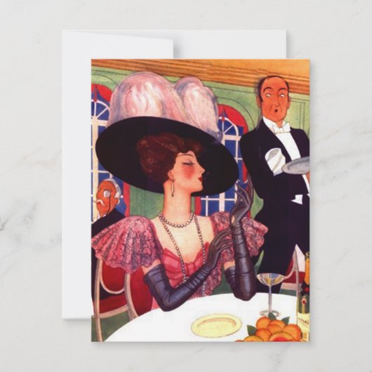 Invitations à la fête féminine de nuit (Devant)