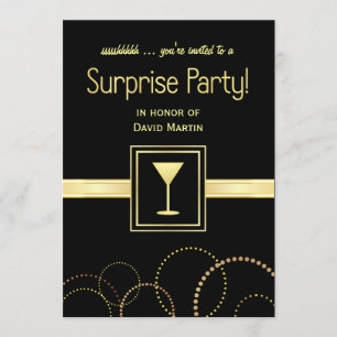 Invitations à la fête surprise - Ssshhh Vous êtes 