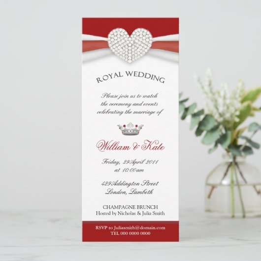 Invitations à la Maison-Mariage royale (Debout devant)