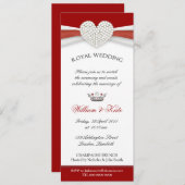 Invitations à la Maison-Mariage royale (Devant / Derrière)