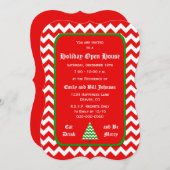 Invitations à la Maison ouverte de Noël de Chevron (Devant / Derrière)