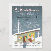 Invitations à la Maison ouverte de Noël Retro (Devant)