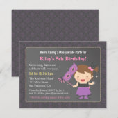 Invitations à la mascarade d'anniversaire de Sweet (Devant / Derrière)