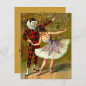 Invitations à la mascarade de la fête de Purim GR8 (Devant / Derrière)