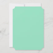 Invitations à la menthe et au mariage jaune (Dos)