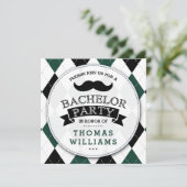 Invitations à la Mustache branchée du Bachelor Par (Debout devant)