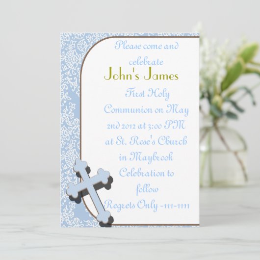 Invitations à la première communion sainte pour le (Debout devant)