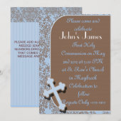 Invitations à la première communion sainte pour le (Devant / Derrière)