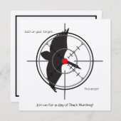 Invitations à la recherche de canards blancs (ajou (Devant / Derrière)