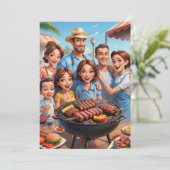 invitations à la réunion familiale Bbq cookie (Debout devant)