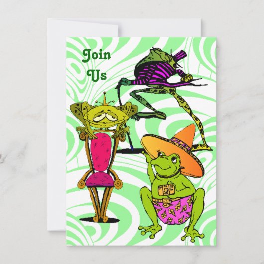 Invitations à la Reunion Party de toutes sortes (Devant)