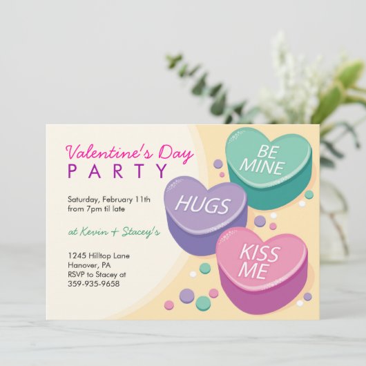 Invitations à la Saint Valentin (Debout devant)