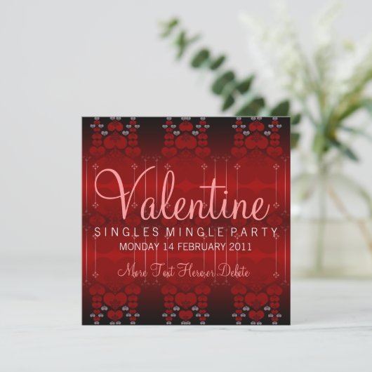 Invitations à la Saint-Valentin pour un seul Mingl (Debout devant)