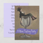 Invitations à la soirée de dégustation de vin de l (Devant / Derrière)