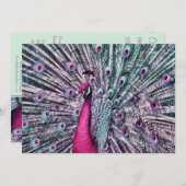 Invitations à la soirée Pink and Purple Imaginaire (Devant / Derrière)