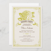 Invitations à la soirée thé du jardin (Devant / Derrière)