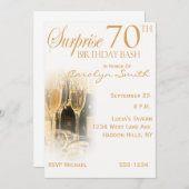 Invitations à la surprise 70e anniversaire (Devant / Derrière)