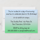 Invitations à la Teddy Bear Pool (Dos)