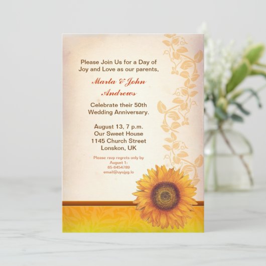 invitations à l'anniversaire (Debout devant)