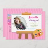 Invitations à l'anniversaire de la Fête de l'Art a (Devant / Derrière)