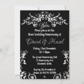 Invitations à l'anniversaire du 25e Mariage d'arge (Devant)