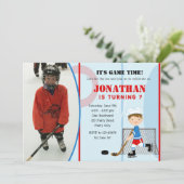 Invitations à l'anniversaire du hockey sur glace P (Debout devant)