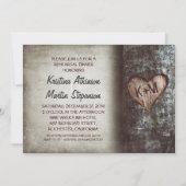 Invitations à l'arbre de répétition rustique (Devant)