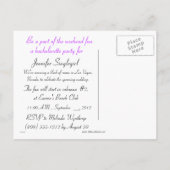 Invitations à Las Vegas Bachelorette (Dos)