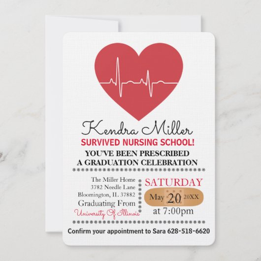 Invitations à l'école de cardiologie (Devant)
