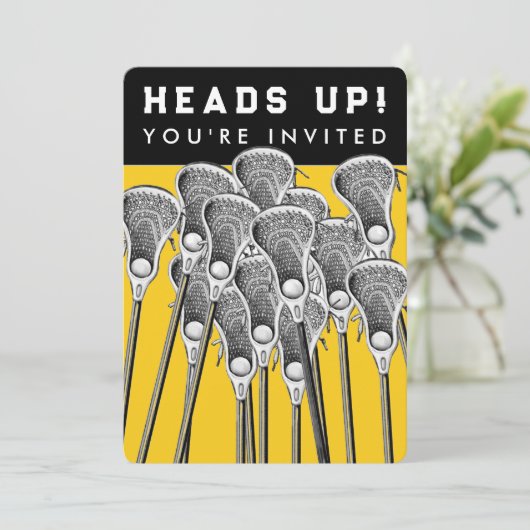 Invitations à l'événement de l'équipe de crosse (Debout devant)