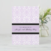 Invitations à Lilac Damask pour le 40e anniversair (Debout devant)