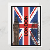 Invitations à Londres, Angleterre (Devant / Derrière)