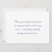 Invitations à Londres, Angleterre (Dos)