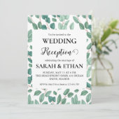 invitations à mariage eucalyptus simples (Debout devant)