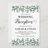 invitations à mariage eucalyptus simples (Devant)