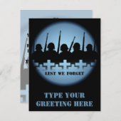 Invitations à Mémorial de guerre de peur d'oublier (Devant / Derrière)