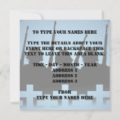 Invitations à Mémorial de guerre de peur d'oublier (Dos)