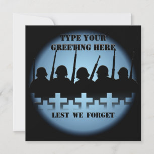 Invitations à Mémorial de guerre de peur d'oublier