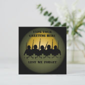 Invitations à Mémorial de guerre de peur d'oublier (Debout devant)