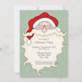 Invitations à Noël de Cute Père Noël (Devant)