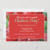Invitations à Noël des Gumdrops rouges et verts (Dos)