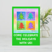 Invitations à Noël - Pop Art Christmas Tr (Debout devant)