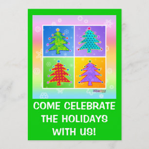 Invitations à Noël - Pop Art Christmas Tr