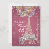 Invitations à Paris Bling (Dos)