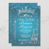 Invitations à Paris Bling (Devant / Derrière)